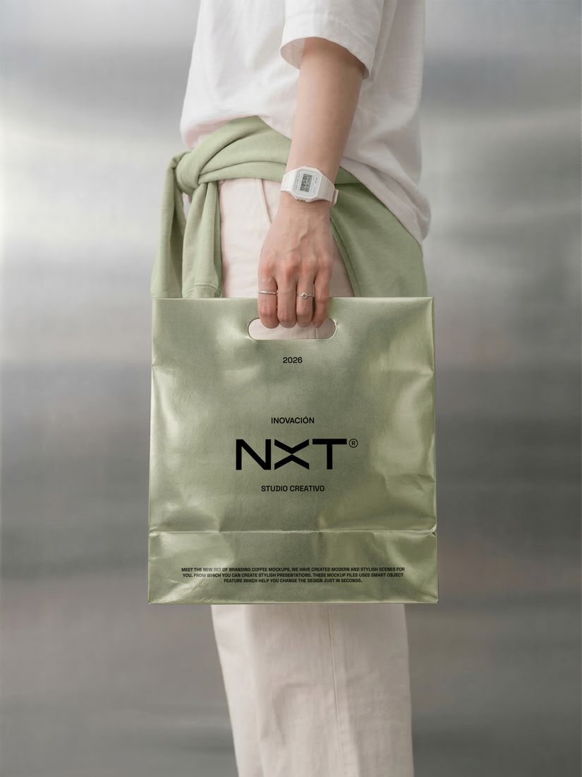 Bolsa de marca NXT, variante clara